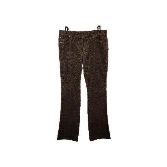 VTG Ralph Lauren Sport Pants Womens 6 Brown Corduroy Straight‎ Leg Vintage 90s - Picture 1 of 10